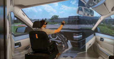 德国戴姆勒汽车制造公司使用art光学追踪设备探求汽车驾驶室内的用户可达性