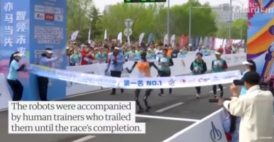里程碑时刻：人形机器人使用xsens技术赢得北京人形半程马拉松